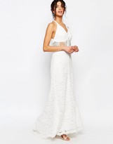Thumbnail for your product : Jarlo Eden Button Front Lace Maxi Dress