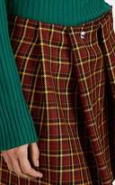 Thumbnail for your product : PLAN C Women's Pleated Plaid Wool Miniskirt - Red