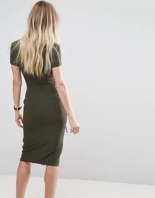 ASOS Design Midi Dress with Lace Up