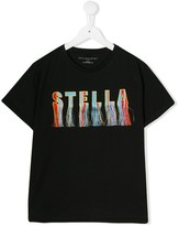 Thumbnail for your product : Stella McCartney Kids TEEN fringed-logo T-shirt