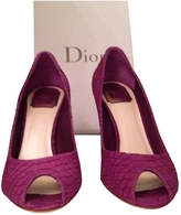 Thumbnail for your product : Christian Dior Purple Leather Heels