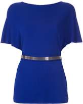 Thumbnail for your product : Lanvin mesh belted blouse
