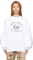 Thumbnail for your product : BAPE White Baby Milo Puff Sleeve Sweatshirt