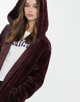 Thumbnail for your product : Brave Soul bernie faux fur hooded coat