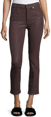 7 For All Mankind Edie Skinny Coated Pants