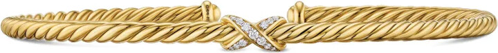 David Yurman 18kt yellow gold Flex Petite X bracelet