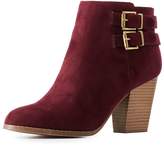 Thumbnail for your product : Charlotte Russe Buckled Ankle Booties
