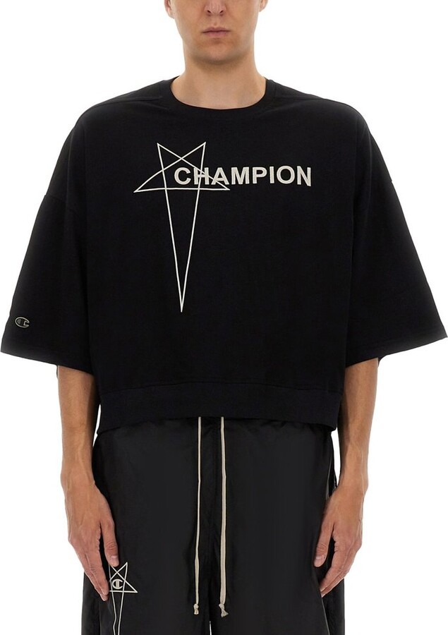 Rick Owens X Champion Tommy Corpped T-Shirt