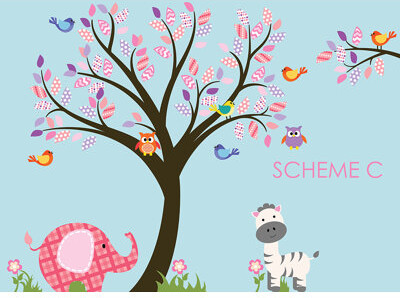 Wall Decal Source Nursery Tree, Owl and Elephant Wall Decal