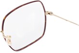 Thumbnail for your product : Oliver Peoples Oversized Rectangle Frame Glasses