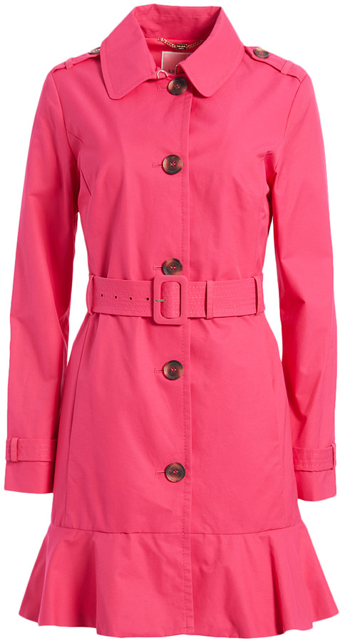 kate spade ruffle wrap coat