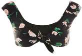 Thumbnail for your product : Topshop Floral Tie Crop Bikini Top