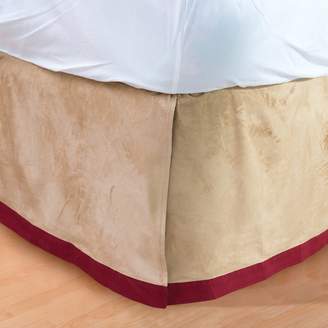 Faux Suede Bedskirt
