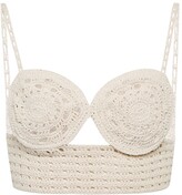 Thumbnail for your product : Magda Butrym Crochet cotton-blend bralette