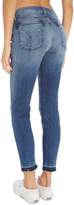 Thumbnail for your product : Hudson Nico Mid Rise Super Skinny Jeans with Raw Hem