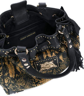 Juicy Couture snake print hobo bag