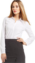 Thumbnail for your product : Laundry by Shelli Segal Hidden-Placket Button-Up Shirt