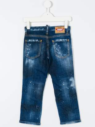 DSQUARED2 Kids distressed fitted jeans