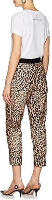 Frame Women's Cheetah-Print Moleskin High-Rise Pants