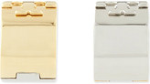 Thumbnail for your product : Tory Burch Reversible huggie earrings