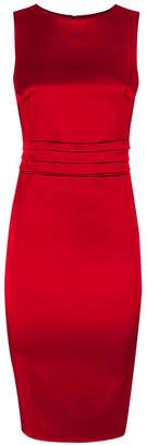 House of Fraser HotSquash Silky pleat detail dress with tie belt