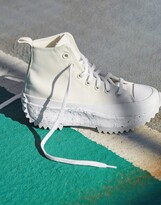 Thumbnail for your product : Converse Run Star Hike Hi crater trainers in cream