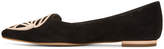 Thumbnail for your product : Sophia Webster Black Suede Bibi Butterfly Flats
