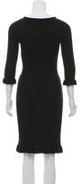 Thumbnail for your product : Christian Dior Rib Knit Wool Dress
