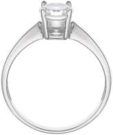 Thumbnail for your product : The Love Silver Collection Sterling Silver White Cubic Zirconia Solitaire Dress Ring