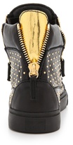 Thumbnail for your product : Giuseppe Zanotti Embellished Double Zip Sneakers
