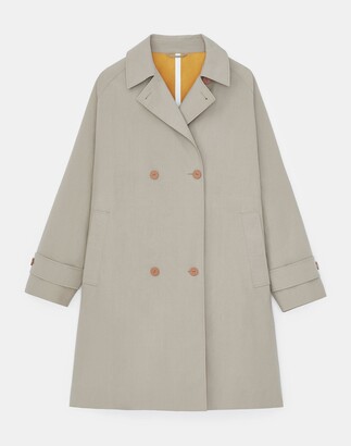 Lafayette 148 New York L148 Outdoor Cotton Double Breasted Trench Coat