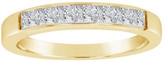 Affinity Diamond Jewelry Affinity 2/3 cttw Princess-Cut Diamond Band Ring, 14K