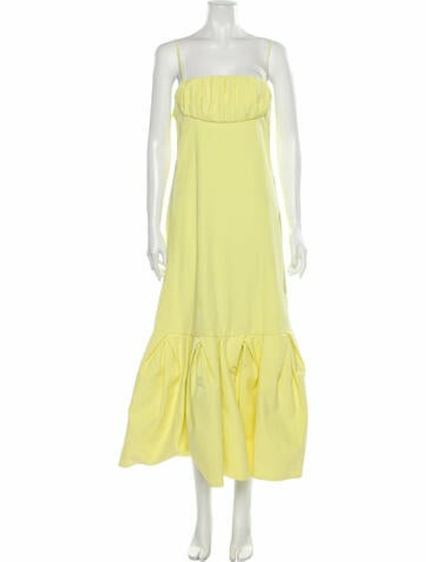 rosie assoulin yellow dress