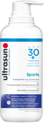 Ultrasun Transparent Sun Protection Sports Gel SPF30 400ml