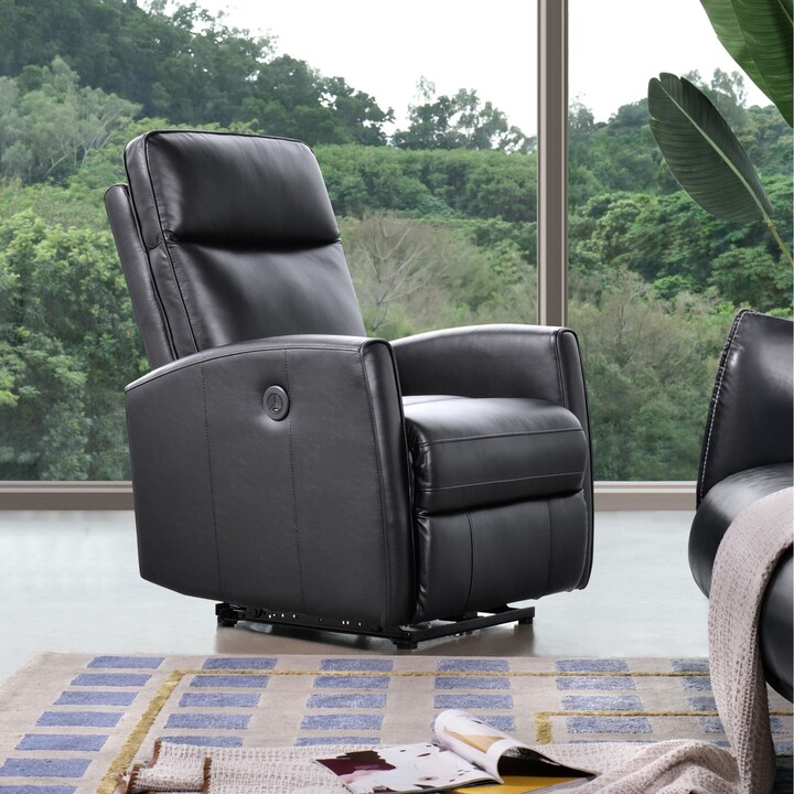 LYS Collection Top Grain Leather Power Recliner Chair Couch Reiforced