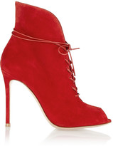 Thumbnail for your product : Gianvito Rossi Lace-up suede ankle boots
