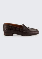 Thumbnail for your product : Gravati Crocodile Stack-Heel Loafer