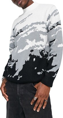 Topman Graphic Jacquard Sweater