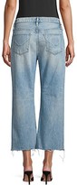 Thumbnail for your product : Hudson Sloane High-Rise Baggy Crop Stud Jeans