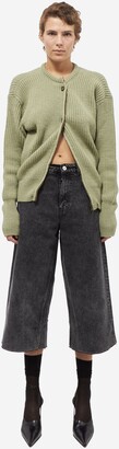 トップス OUR LEGACY 23AW ZIP WRAP CARDIGAN Our Legacy - Zip Wrap Cardigan Refined Green Quotidian Wool