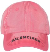 Thumbnail for your product : Balenciaga Logo Cotton Denim Baseball Hat
