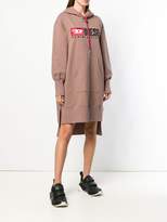 Thumbnail for your product : Diesel hooded logo dress