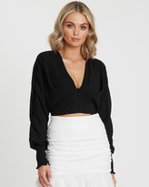 Thumbnail for your product : Bwldr Vida Cropped Blouse