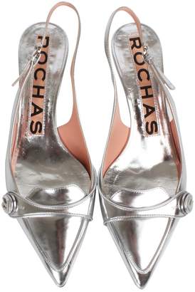 Rochas Silver Patent leather Heels