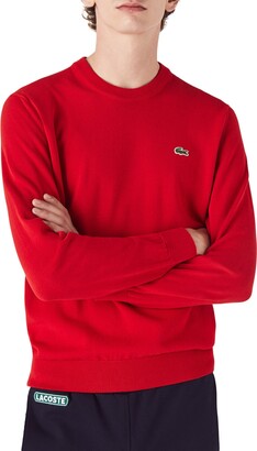 red lacoste sweater