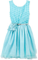 Thumbnail for your product : Beautees Little Girls' Rosette Dress & Sequin Purse
