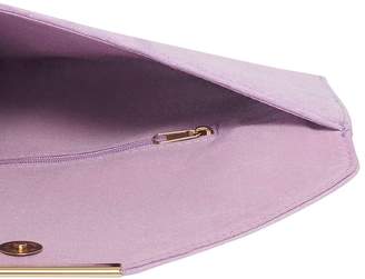 Lilac Envelope Clutch Bag