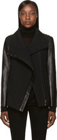 Thumbnail for your product : Helmut Lang Black Leather-Trimmed Blizzard Jacket