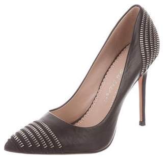 Jean-Michel Cazabat Leather Pointed-Toe Pumps
