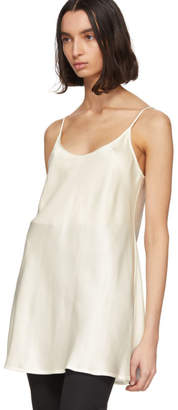 La Perla Off-White Silk Mini Dress